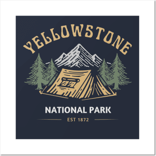 Yellowstone national park - Est 1872 Posters and Art